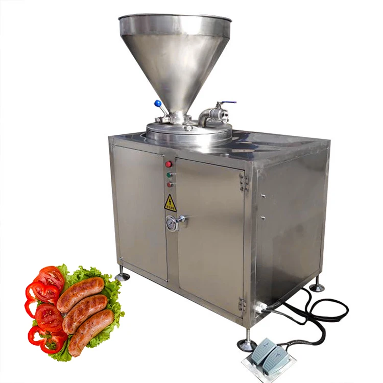 Sausage filler filling commercial hydraulic vertical automatic chicken machine