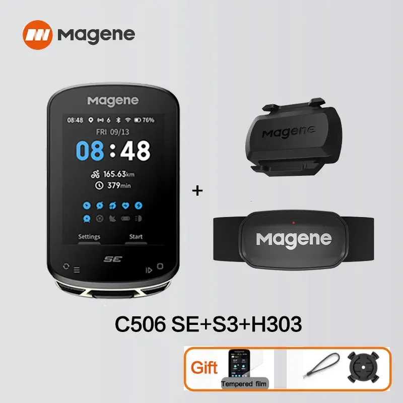 Magene GPS Fietscomputer C506 SE Navigatie WiFi Snelheidsmeter Fietsen Digitale Stopwatch 2.4 Kilometerteller Bluetooth Ant Indoor
