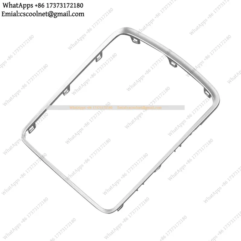 L37A-8K0864260 Chrome Central Console Frame Trim Gear Shift Knob Frame Transmission Base Trim Universal Auto Accessories