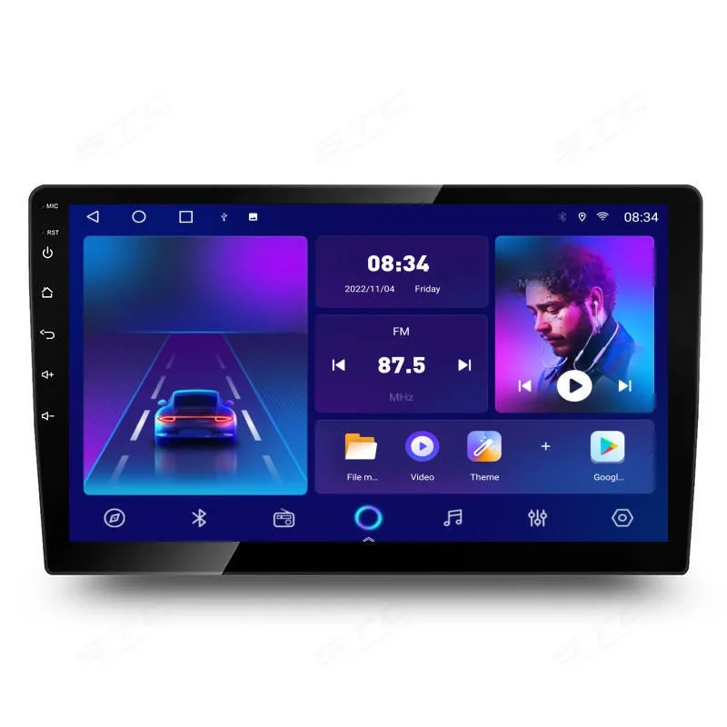 Android GPS Navigation Head Unit with Large Screen for 7 8 9 Inch Universal Car Mounts Smartphone Connectivity