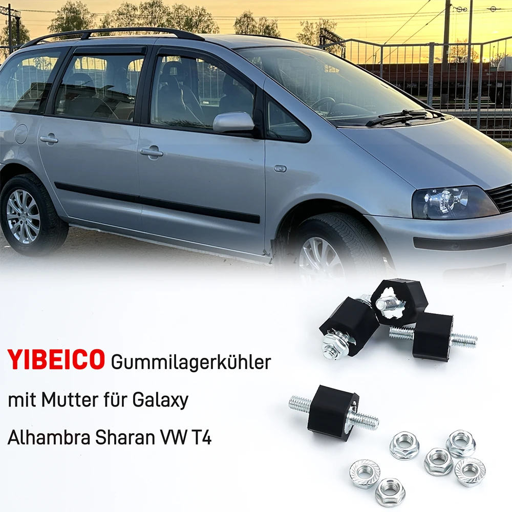 1/2pcs Holder Rubber Bearing Charge Air Cooler Underride Protection For River Alhambra Sharan Volkswagen T4