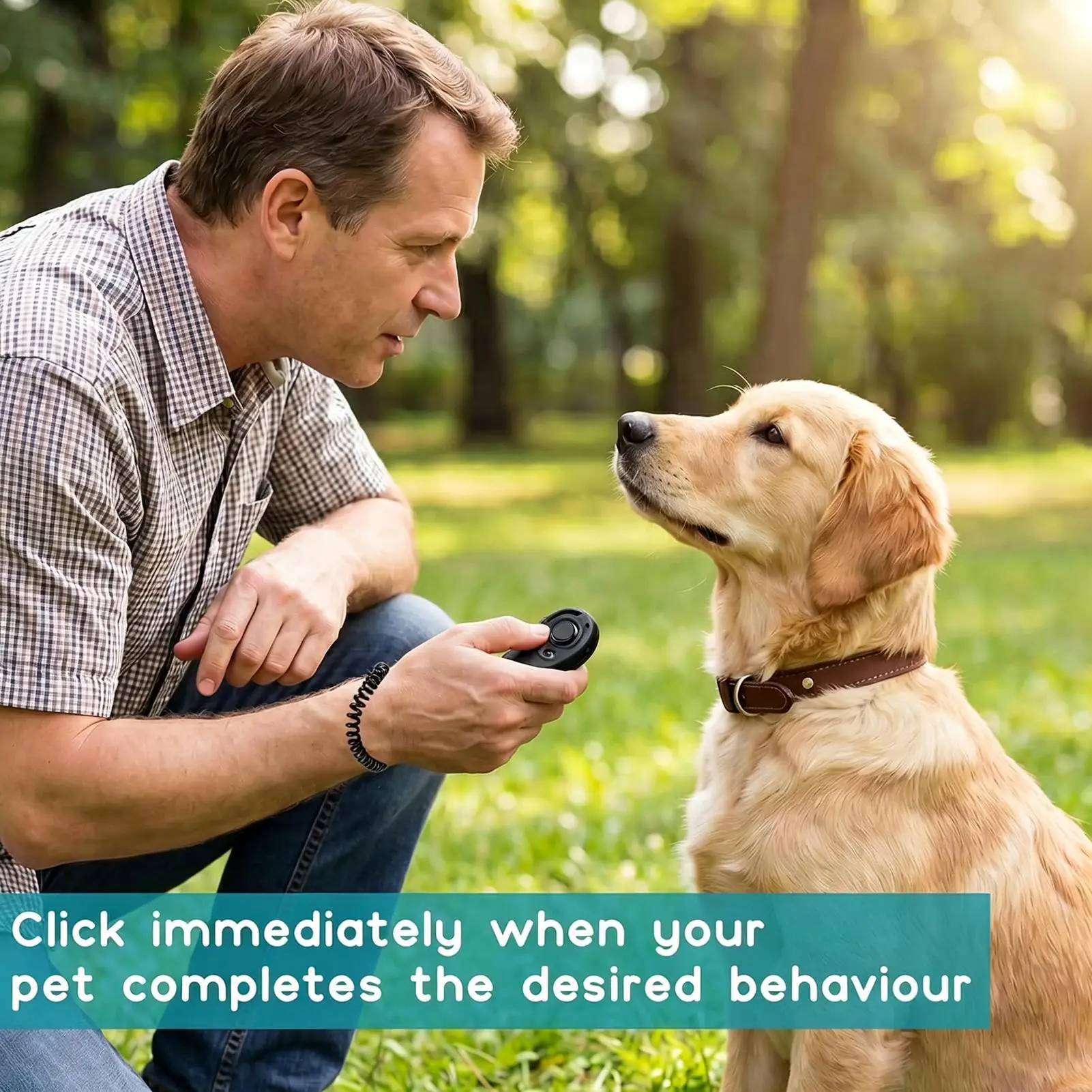 Clicker For Dog Training Pet Obedience Correction Tool With Wrist Strap Bird Basic Obedience Clicker For Potty Chewing Barking