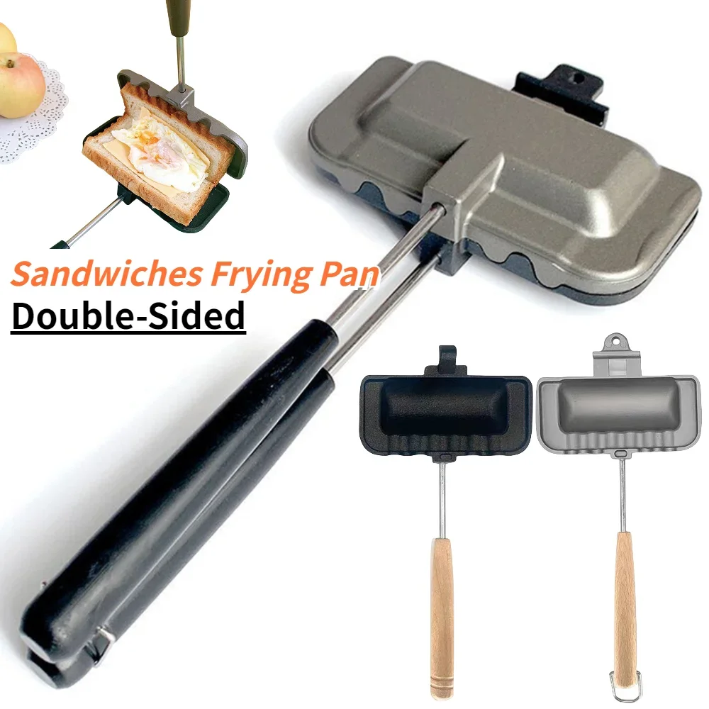 Double-Sided Sandwiches Fry Pans Non-Stick Toast Omelets Baking Tray Sandwich Machine Pancake Breakfast Maker Kitchen Tools