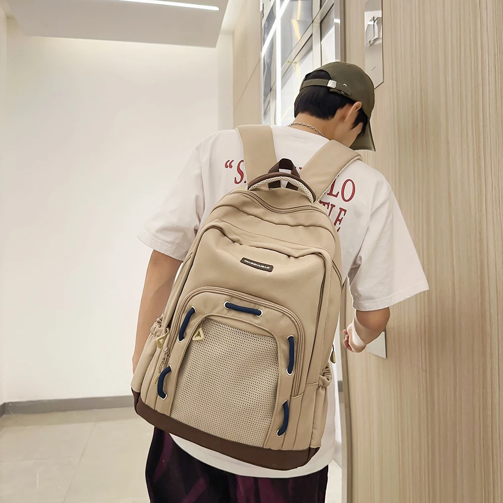 حقيبة ظهر مدرسية ذات سعة كبيرة حقيبة سفر كاجوال من النايلون حقيبة مدرسية هدية جديدة متعددة الاستخدامات للرجال والنساء حقيبة نجاة خارجية