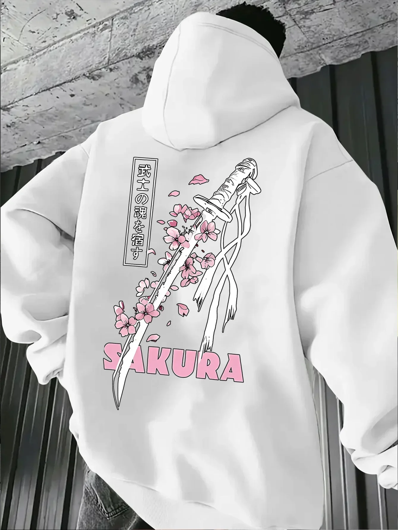 Japanese Hoodie Unisex Japan Samurai Katana Sword Cherry Blossom Sakura Anime Trendy Oversized Sport Sweatshirts