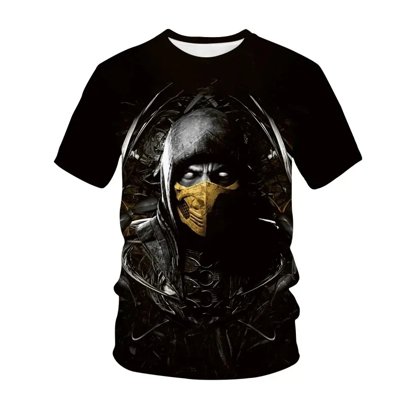 Game Mortal Kombat 3D Print T-shirt Fashion MK Fighting Streetwear Men Women Sport Casual T Shirt Punk Mens Clothing Tshirt Tops