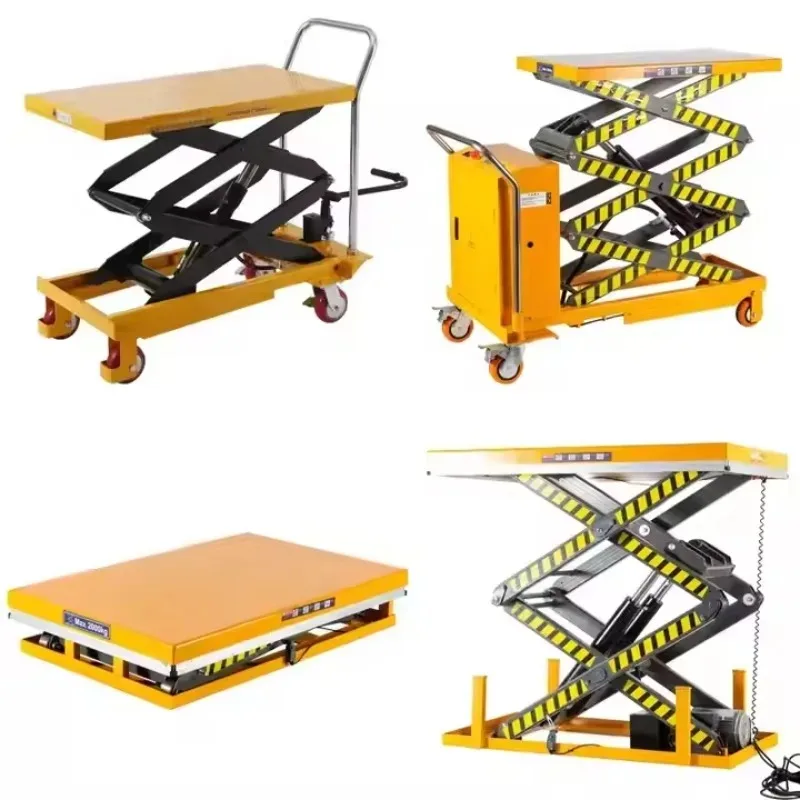 

[2026] Hot SaleHydraulic Lift Platform Scissor-type Aluminum Mobile 150 Kg Manual Lift Table Manual Operation, Load Capacity 300