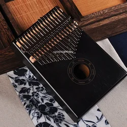 High Quality Kalimba Thumb Piano Mahogany Wood 17 Keys Musical Instruments with Learning Book Mbira Body Christmas Gift Piano