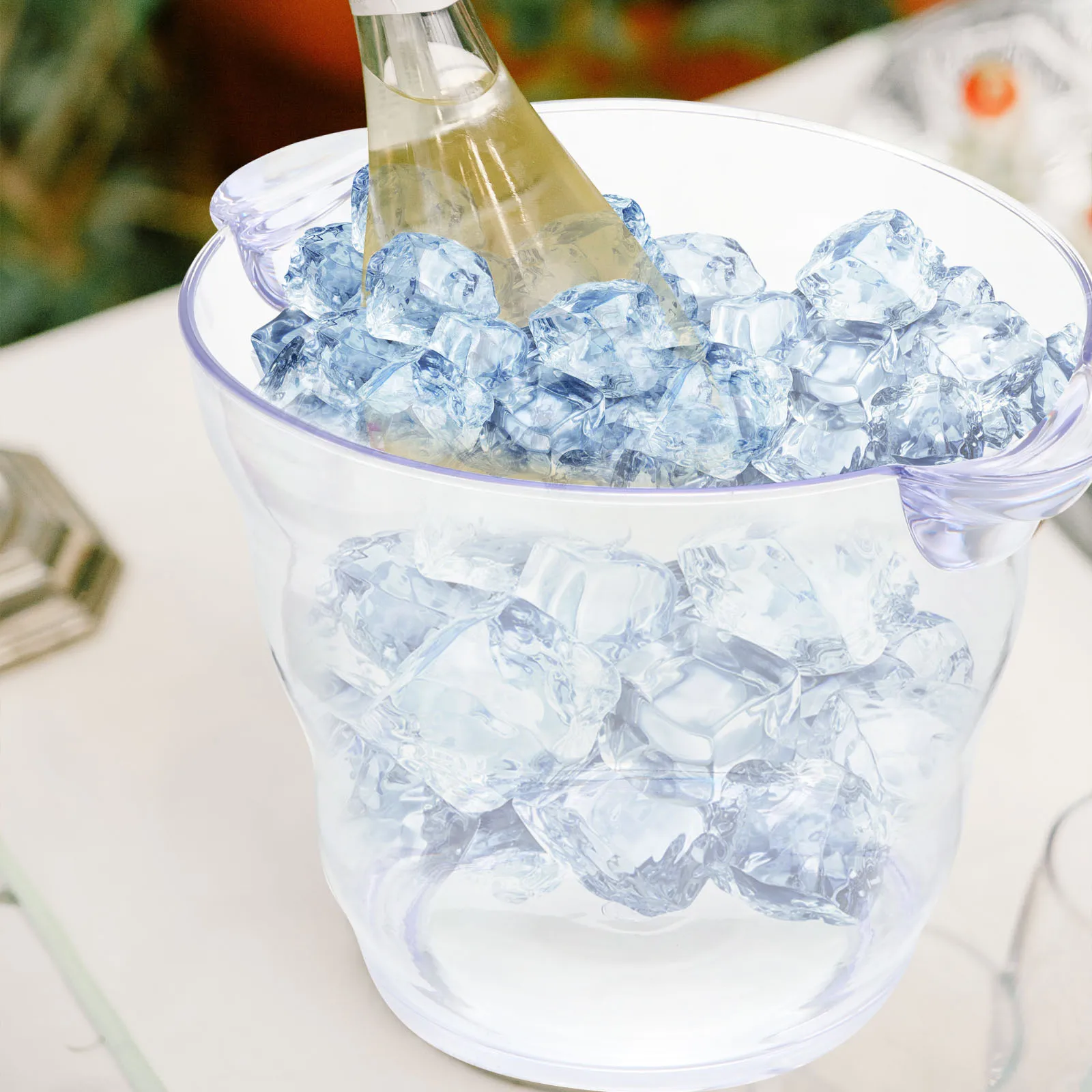 

Transparent Wine Bottle Cooler Ice Bucket Thicken Insulated Bar Hotel Ktv Party Ice Cooling Bucket Red Wine Cocktail