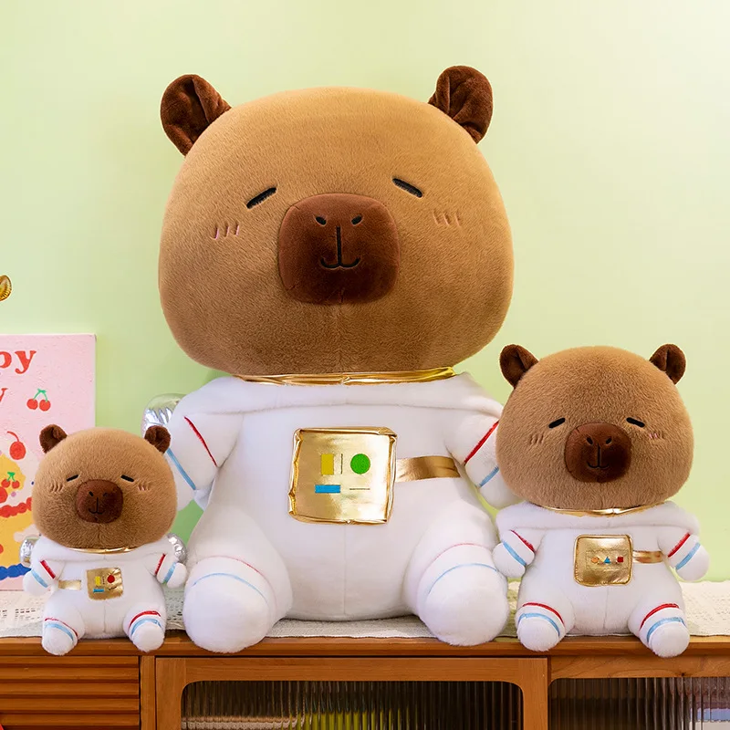 

Кавайная плюшевая игрушка-животное, детский подарок на день рождения, кукла-капибара, детские игрушки 23/30/40 см, милый астронавт, капибара, плюшевая мягкая кукла