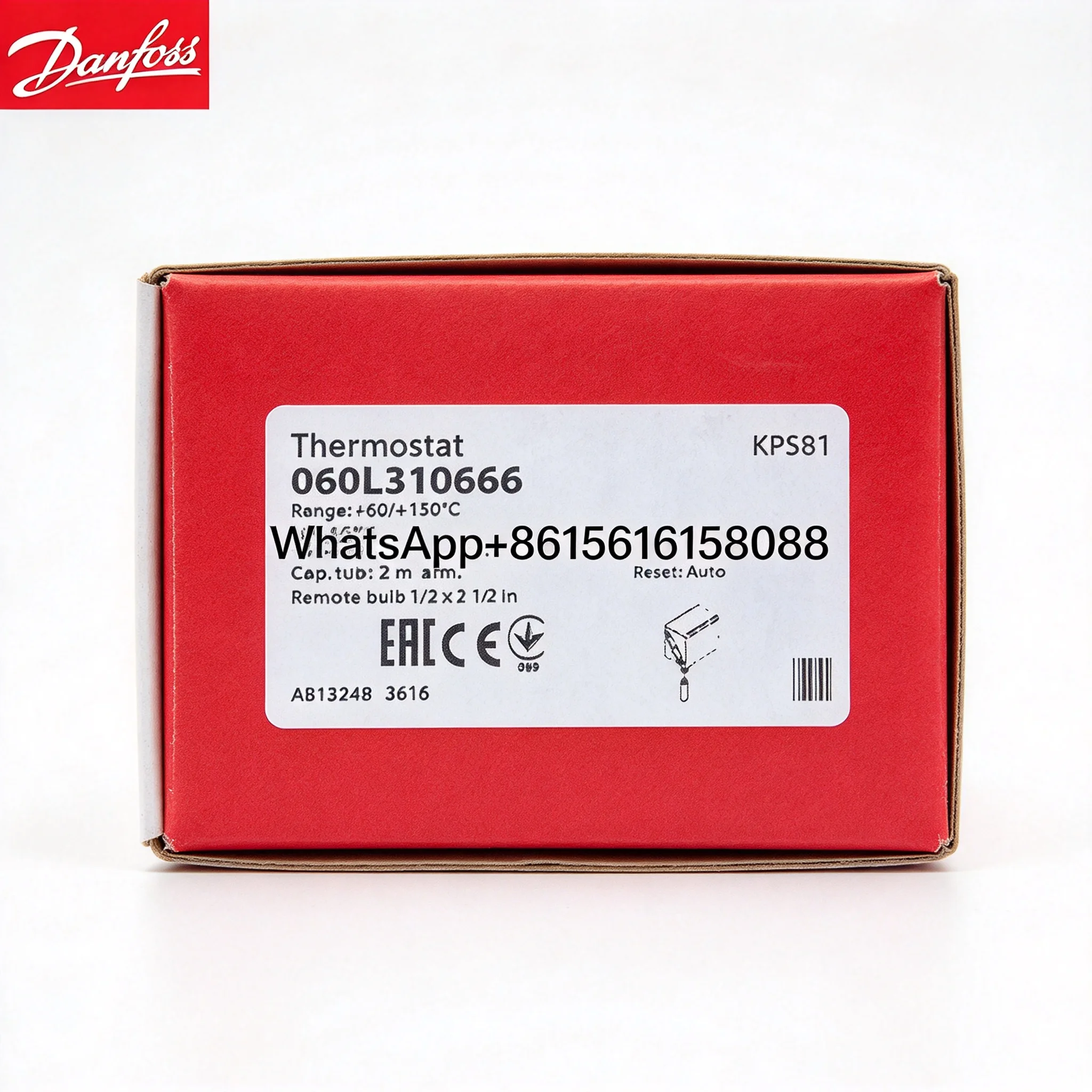 KPS81 060L310666 060L313466  KPS81 060L311166  KPS81 060L311066  KPS81 060L314966 Danfoss Temperature Switch