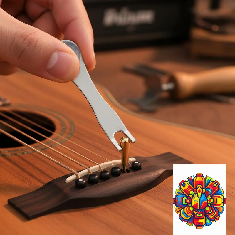 Handy 1/5Pcs Guitar Bridge Pin Puller Tool Quick String Nail Extractor for Easy Maintenance