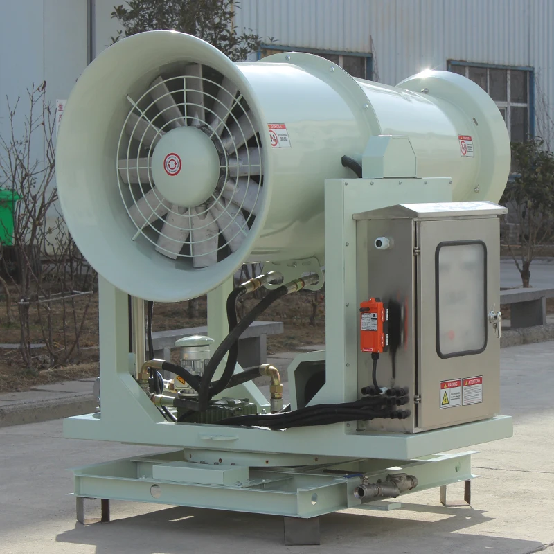 Bereich der Wasserverdunstung, Nebelkanone, industrielles Staubkontrollsprühgerät, Landwirtschaftskanone, Gartenbewässerung, 100 Meter lang