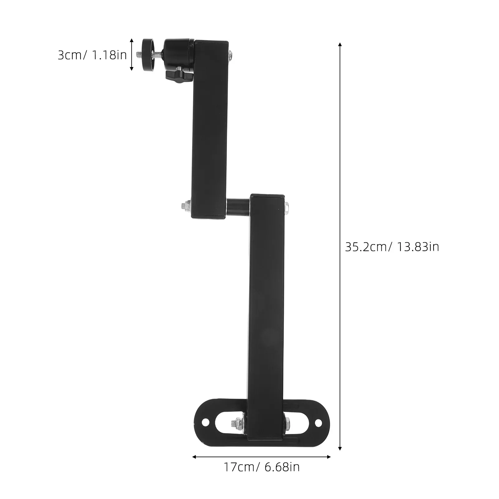 Projector Wall Mount 13.8inch Height Adjustable 360-Degree Swivel Bracket Ceiling Mount for Home Office Cinema Projector Stand