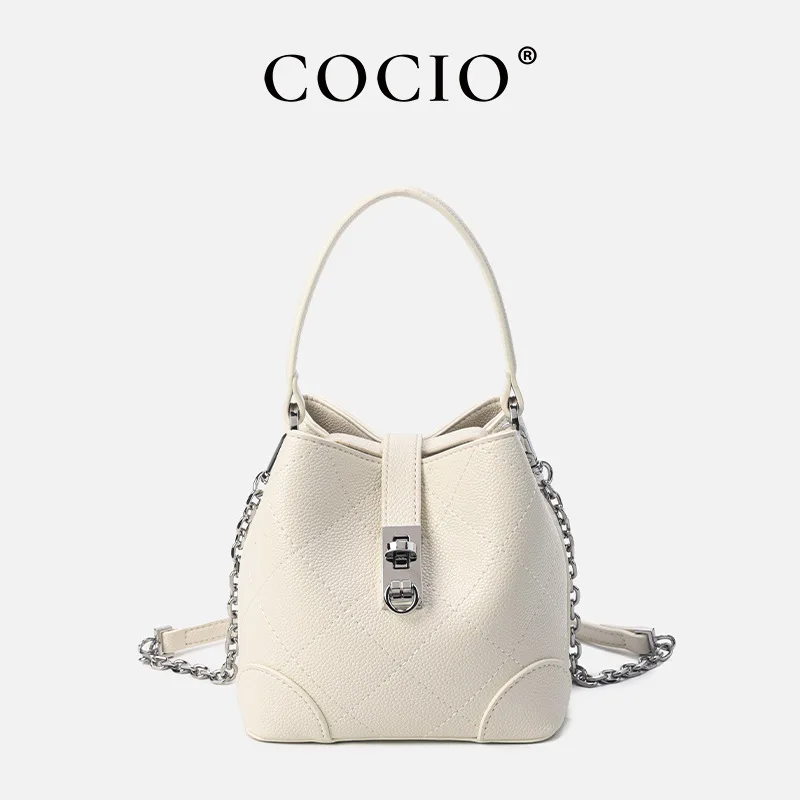 COCIO Women's Fashion Bucket Bag 2026 New Cross-Border Handbag Stylish Trendy Women's Bag