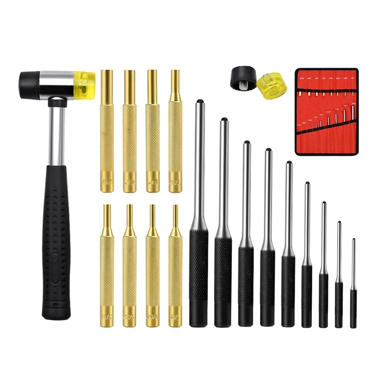 

Comprehensive Roll Pin Punch Set Removing Tool Kit Repair Tool Kit Perfect For Automobile, Jewelry, Watches, Crafts And More