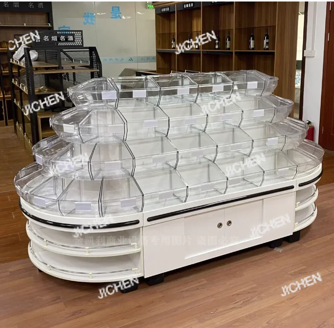 

JC Деревянные шкафы для витрины для объемных продуктов, полки для закусок, такие как распространение конфетного печенья, многофункциональные