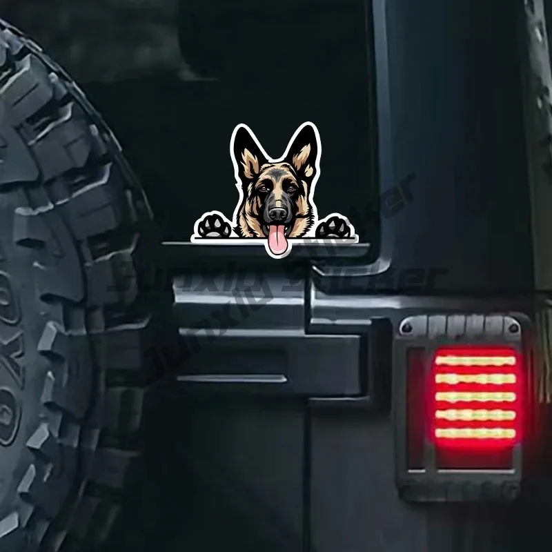 

Smiling German Shepherd Golden Doodle Bull Terrier Dog Car Stickers Breed Refrigerator