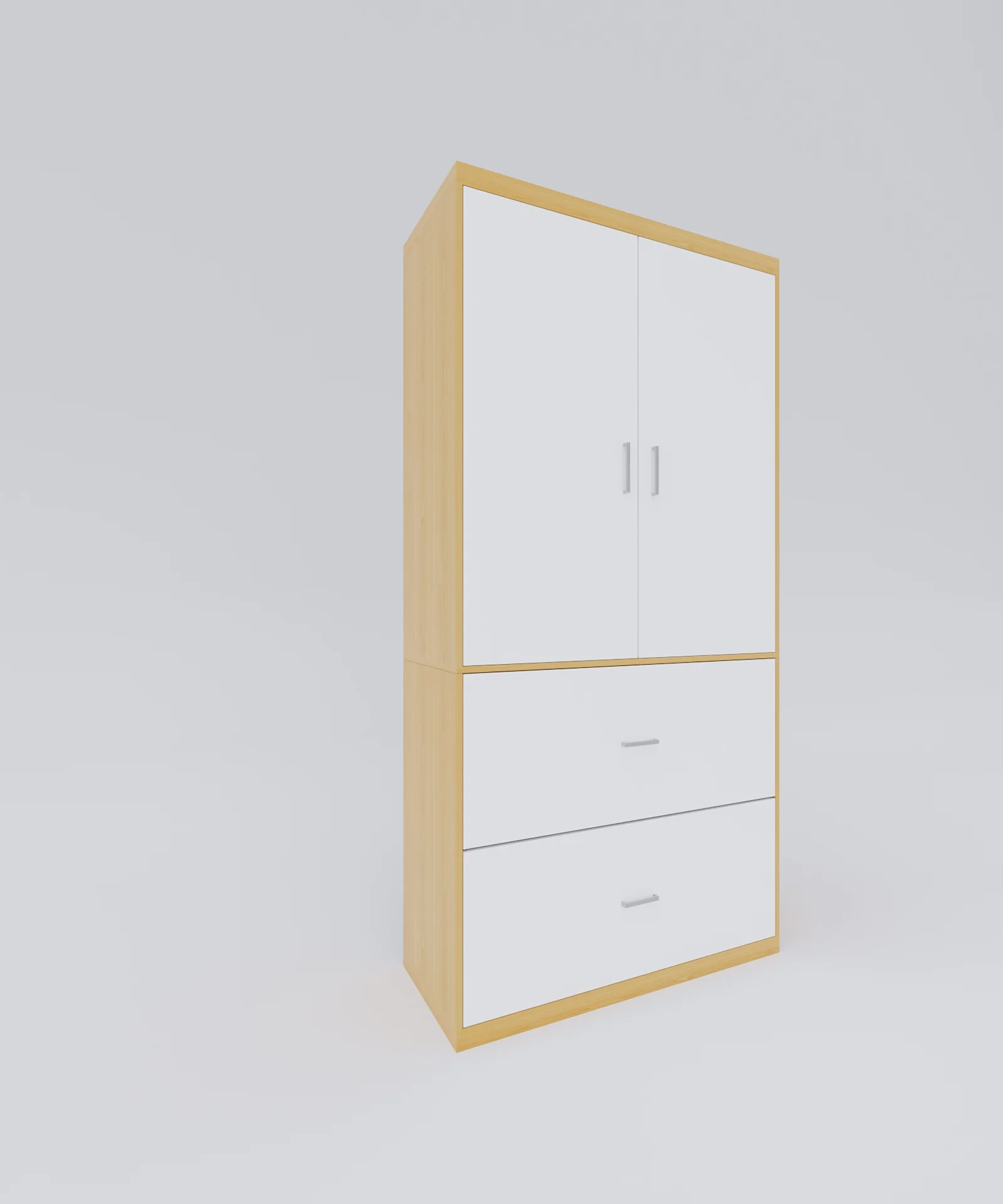 Goedkope op maat gemaakte slaapkamermeubelkast Systeem Kledingopbergkast Garderobe Moderne houten witte kasten