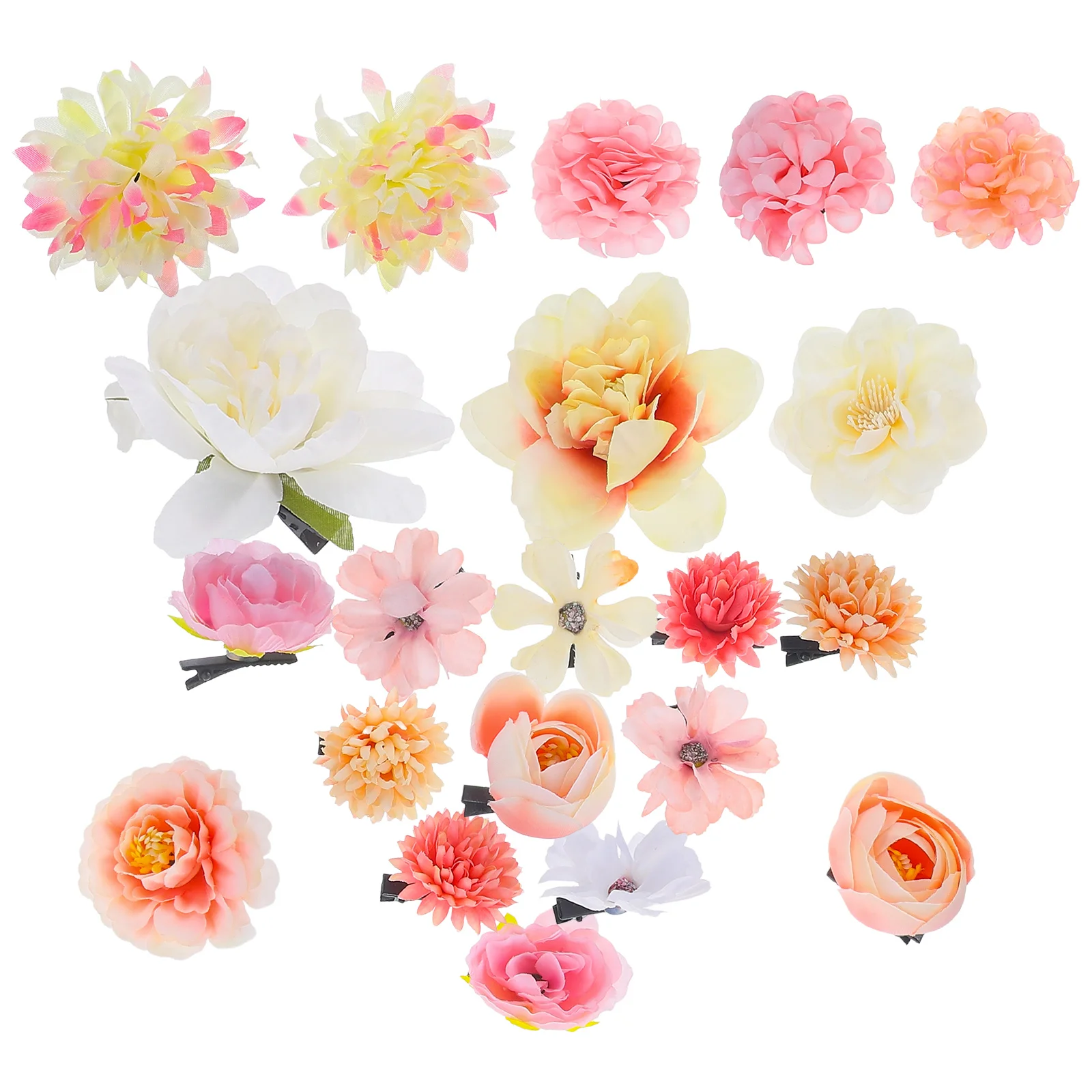 

Kawaii Flower Clips for Girls Decorative Barrette Accessories Durable Safe Design All Ages Hair Flower Hair Barrette Types