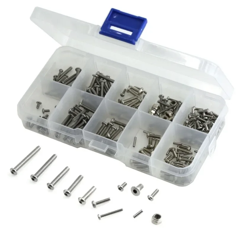 

Metal M1.6 M2 M2.5 Screws Fastener Kit Repair Tools for TRX4M 1/18 RC Car Spare Parts Upgrade Accessories