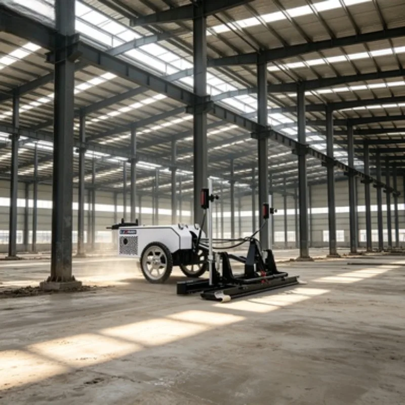 

High Efficiency 4 Wheel Ride On Vibratory Laser Screed Machine for Cement Floor Leveling Warehouse