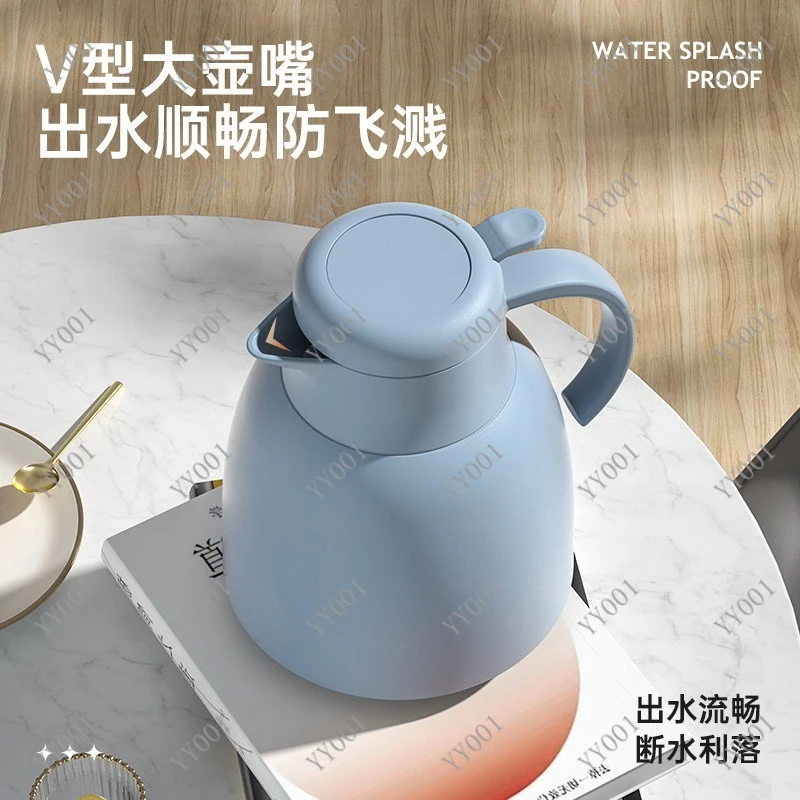 Portable Glass Liner Insulated Water Bottle Large Capacity Thermal Pot Home Dormitory Use