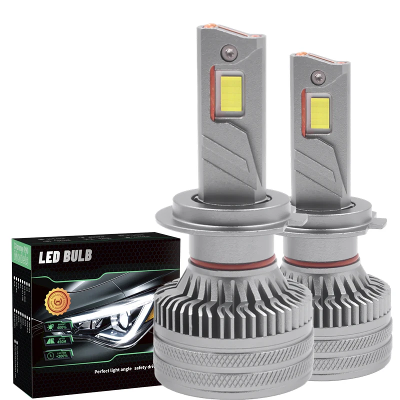 240W 24000LM X8 H7 LED Headlight Bulbs Car Fog Light 12V 24V Compatible with H1 H4 H7 H11 9005 9006 9012 CANBUS Included