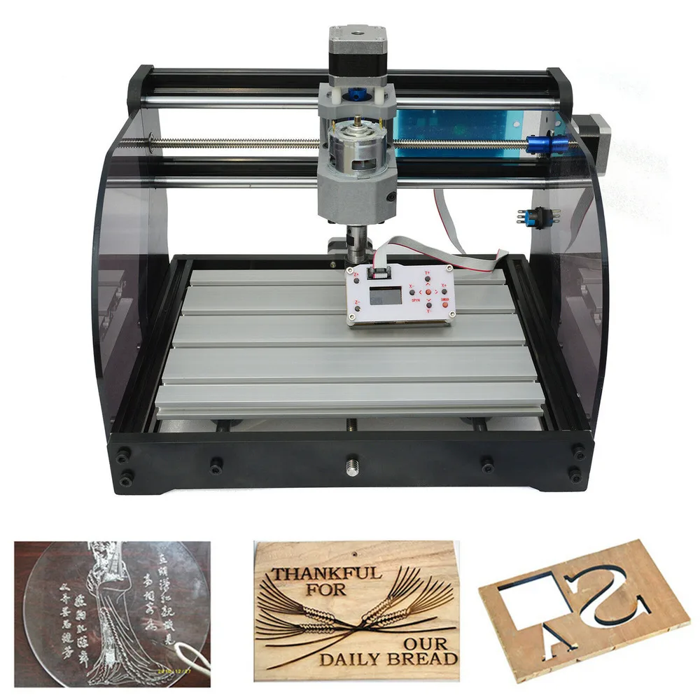 Cncest 3 Axis Desktop Mini CNC Engraving Machine Wood Carving  PCB Milling Router Engraver Kit Cnc3018pro Practical Professional