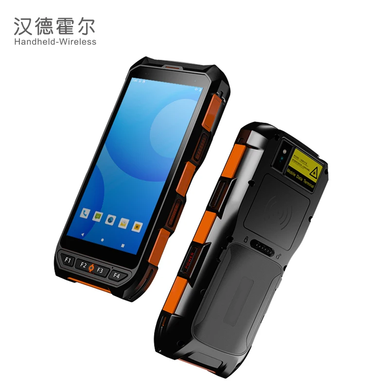 C6200  Rfid Hand Held Reader and Writer Android 13 Data Terminal Uhf Rfid Reader Pda with 13.56MHz Nfc Smart Card Scanner