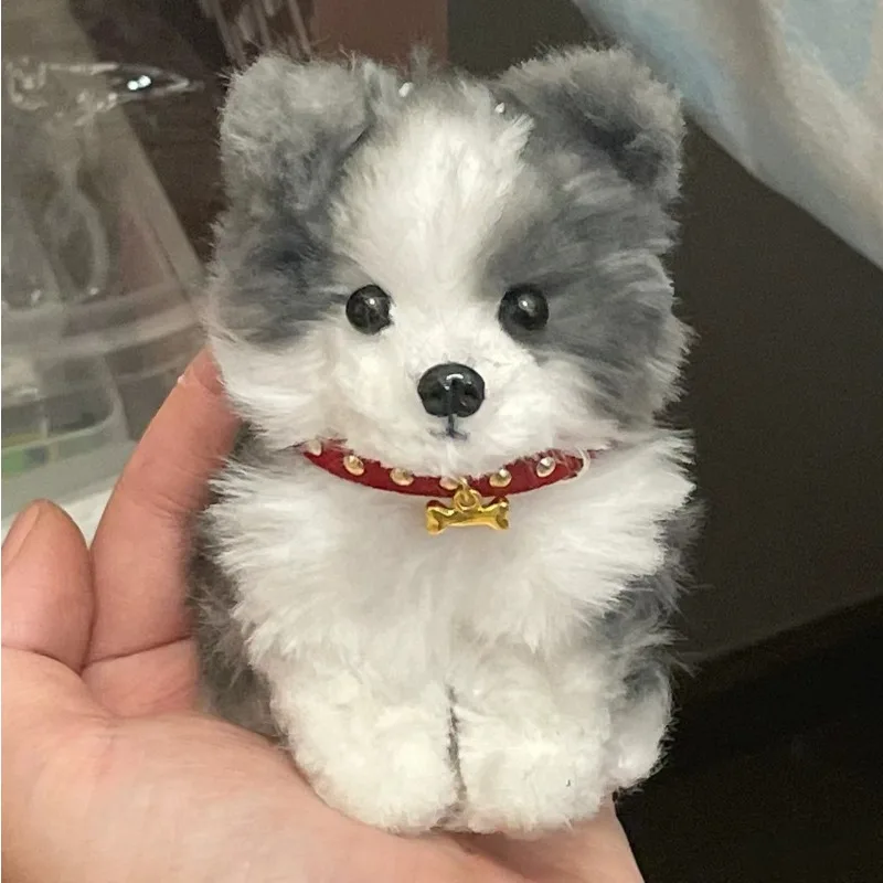 

Birthday Gift for Girlfriend/Dog Lover, Realistic Plush Puppy with Luxurious Fur, Handmade Twisted Pipe Cleaner Dog