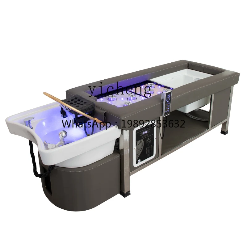 

Multifunctional Head Therapy Fumigation Moxibustion Shampoo Chair Beauty and Hairdressing Massage Couch Water Circulation