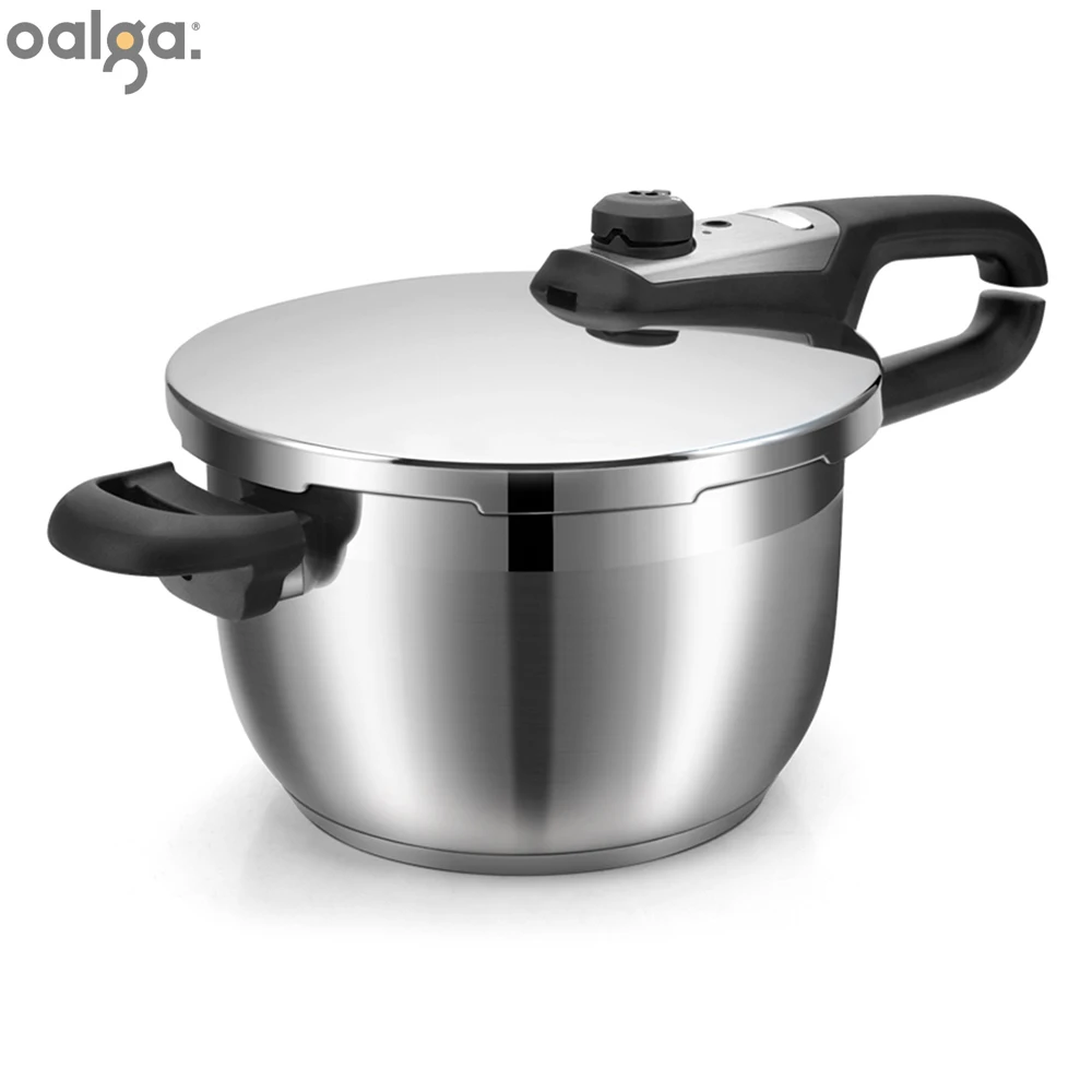 

Gas and Induction Cooktop Compatible Pressure Cooker, 7L Capacity, 304 Stainless Steel Universal Pressure Cooker