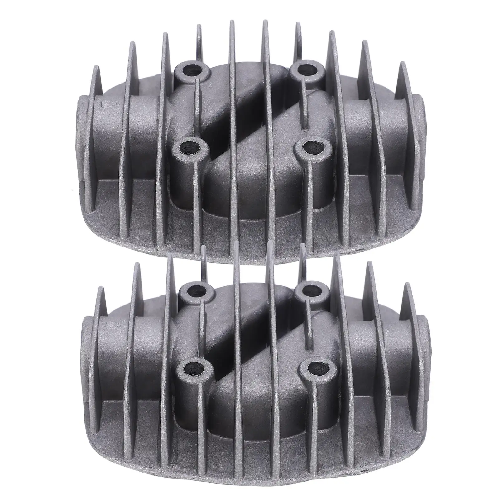 2Pcs Cast Aluminum Double Cylinder Head Pump Accessories - G3/8in Female Thread for 2.5P/3P/5P/6P Models