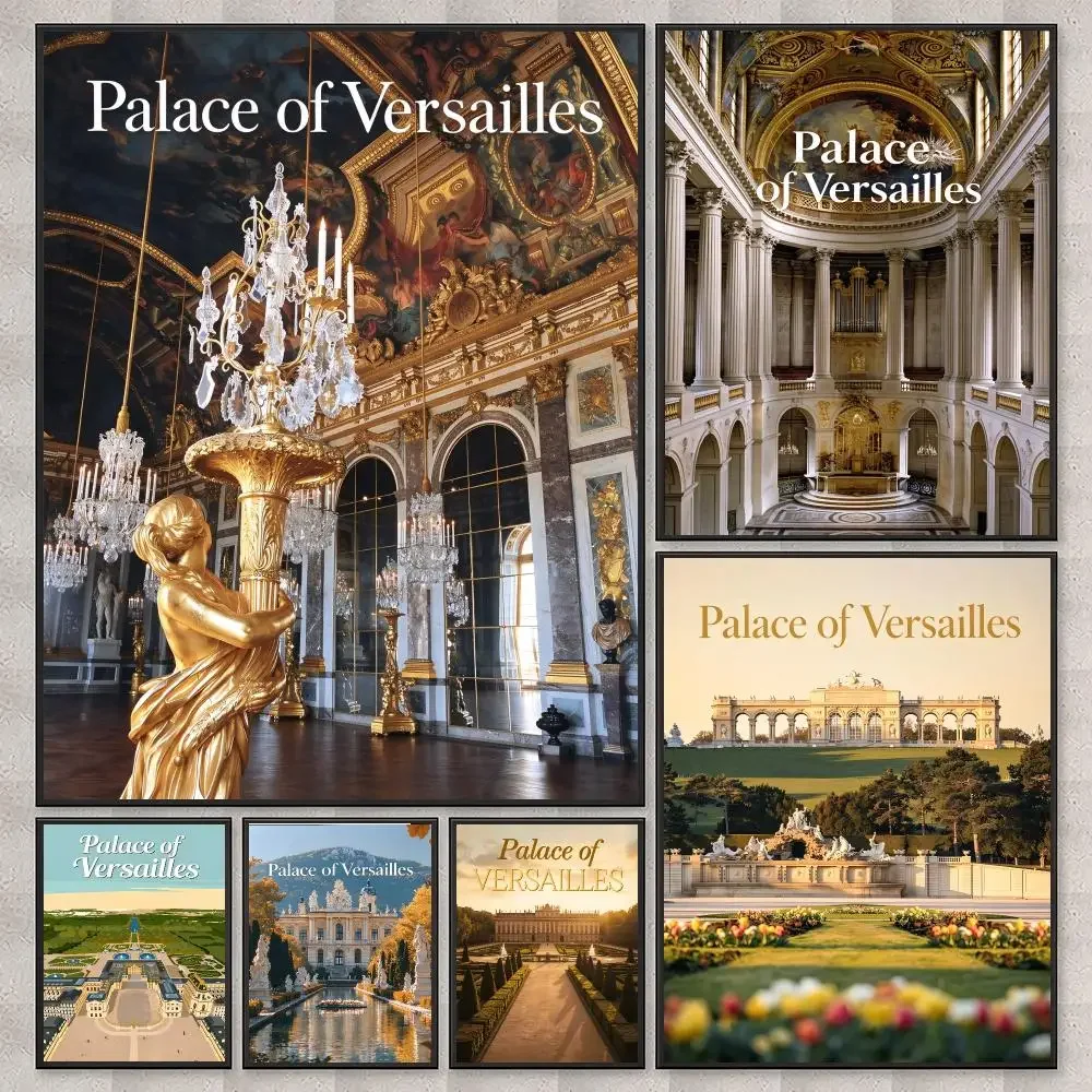 landmark Palace of Versailles Poster HD Printing Nordic Style Home Decor Wall Art for the Living Rooms Hallways Gift Giving