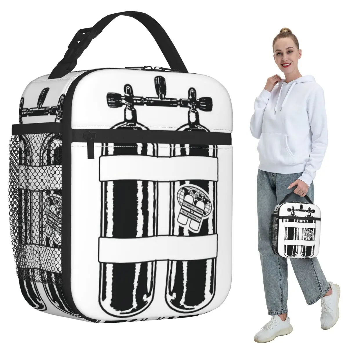

Scuba Diving Dive Diver Sea Snorkeling Sports Insulated Lunch Bag for Kids Cooler Thermal Food Box Tote Lunch Boxes Container