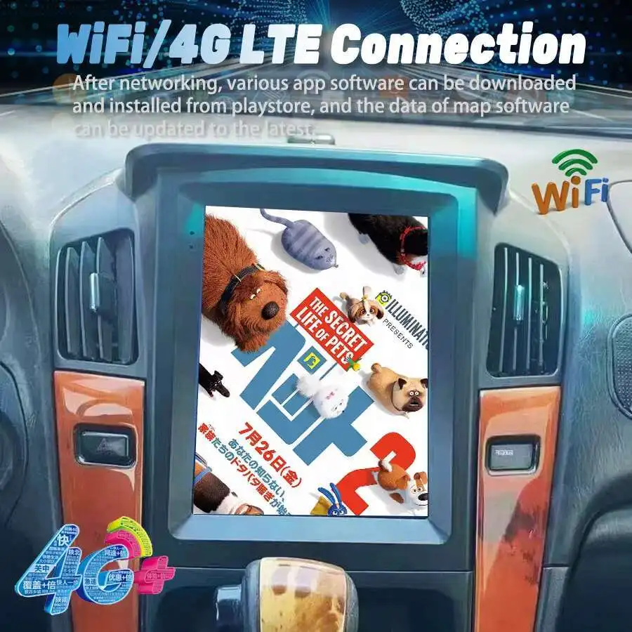 Para Lexus RX300 para Toyota Harrier 1998 1997-2003 Radio de coche Android 14 pantalla 256GB reproductor de vídeo Multimedia navegación GPS 2 Din
