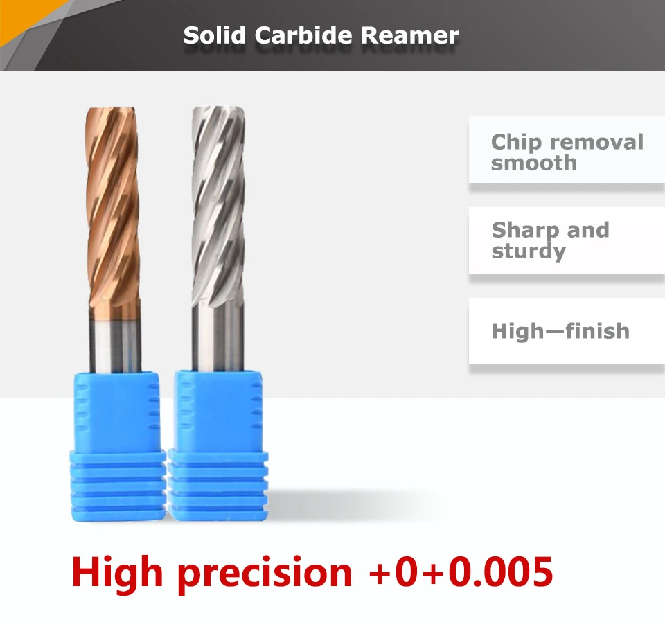 YZH 4,71 mm ~ 5,99 mm Maschinenreibahle HRC50 HRC60 Toleranz + 0 + 0,005 Spiralnut gehärteter Stahl Metall CNC-Werkzeug Innenloch – Detail 1