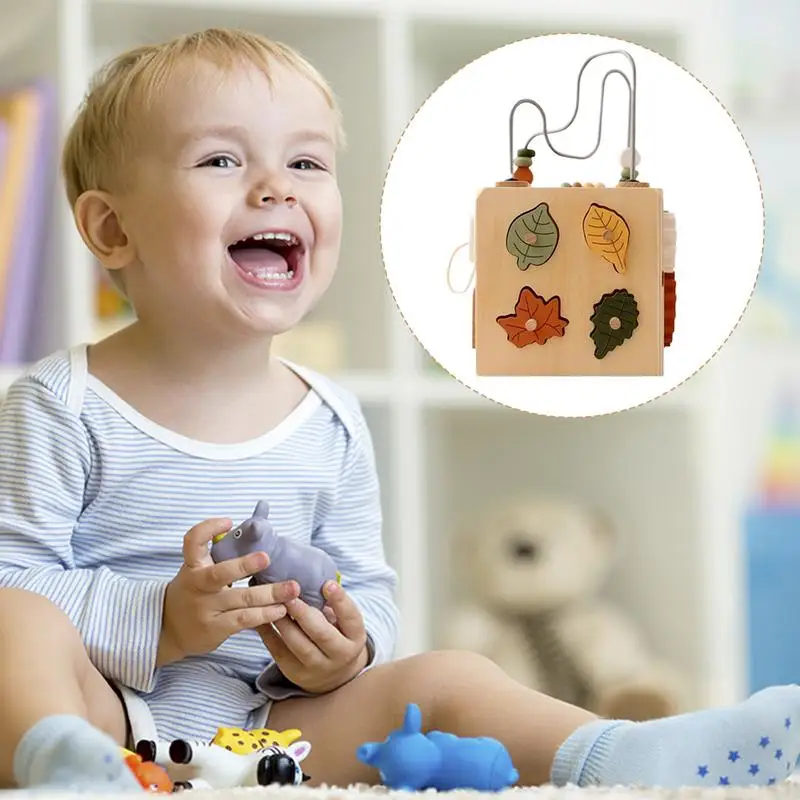 Wooden Stacking Blocks Wooden Matching Toys Sorting Blocks Educational Learning Game For Ages 1-3 Boy Girl Preschool Kids Home
