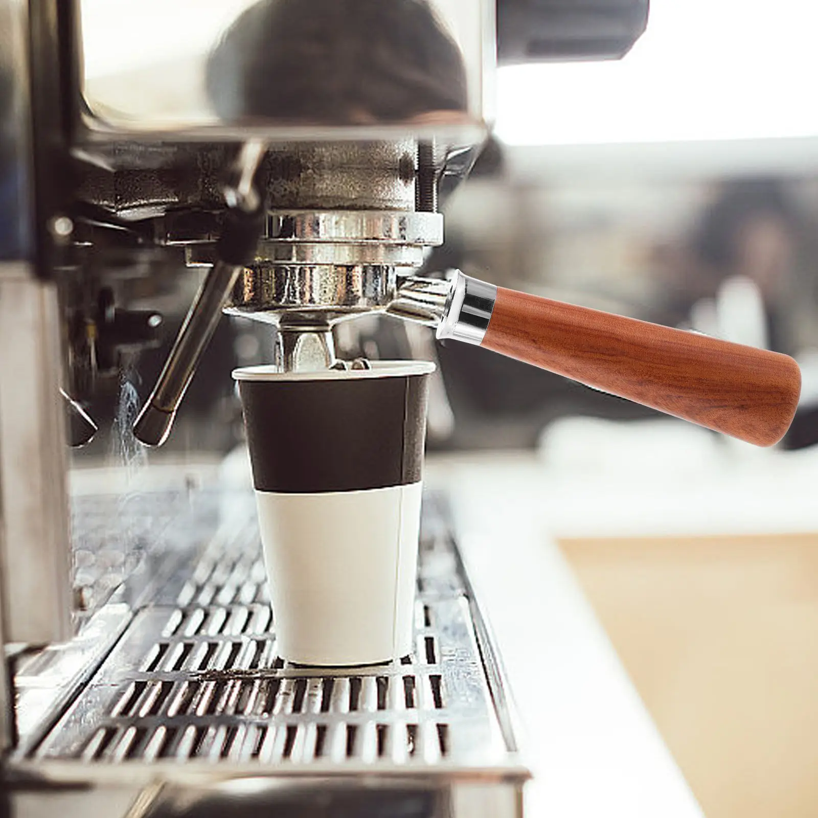 

Ручка портафильтра для кофе, защита от ожогов, сменная, прочная, термостойкая, удобная в использовании, аксессуары для кофемашин