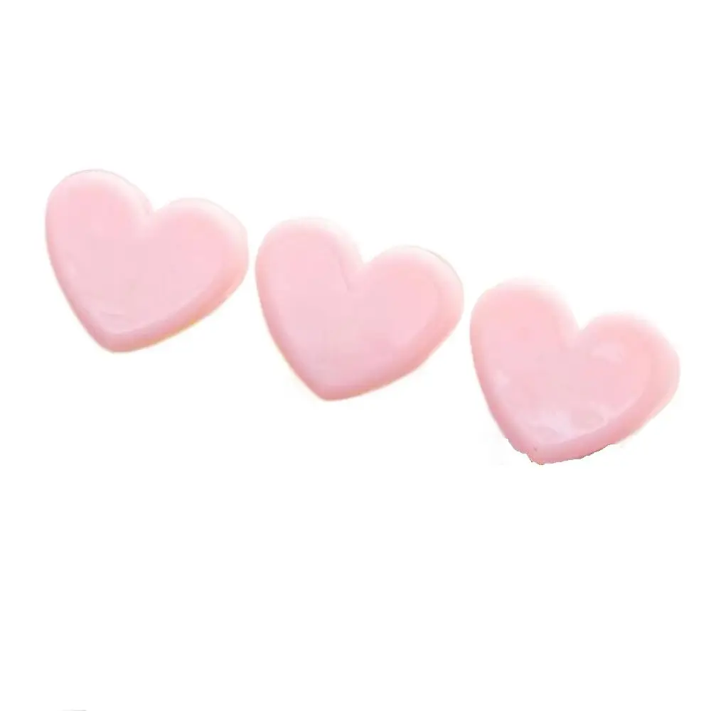 Kawaii Mini Roze Hart Clip Plastic Transparant Hart Vorm Clip Cartoon Kleine Vaste Klem School Briefpapier Kantoorbenodigdheden