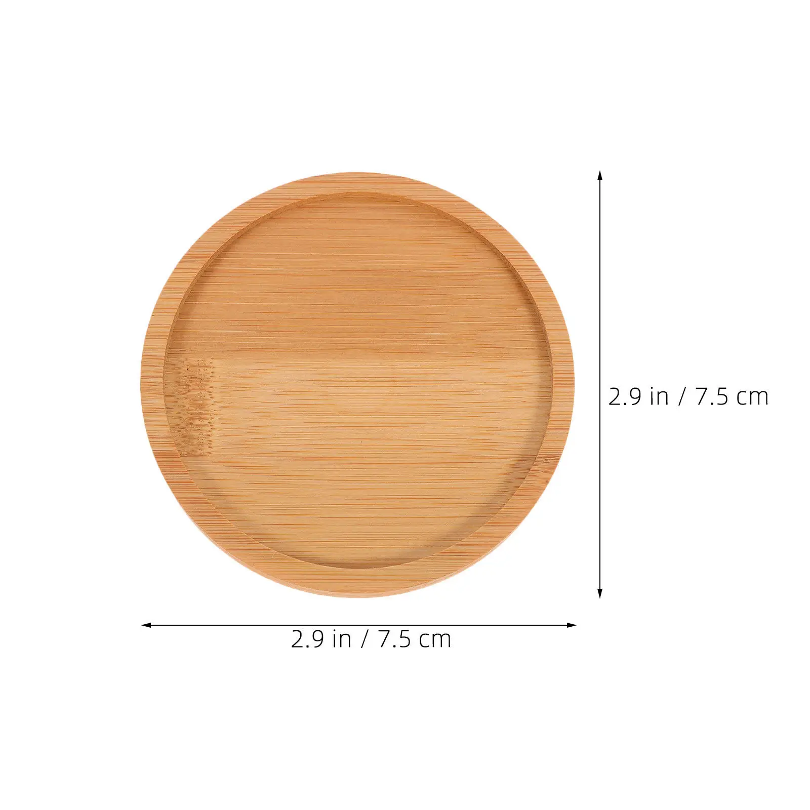 6Pcs Bamboo Mosaic Coasters for Craft Round DIY Mosaic Projects Hot Cup Base Table Protection Rustic Farmhouse Coasters