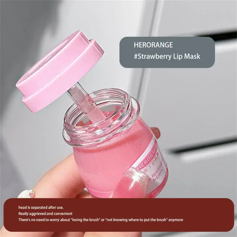 Lip Repair Bottled Make-up Front Lipstick Lasting Nourish Silicone Brush Head Night Repair Beauty And Health Pudding Lip Film 8g