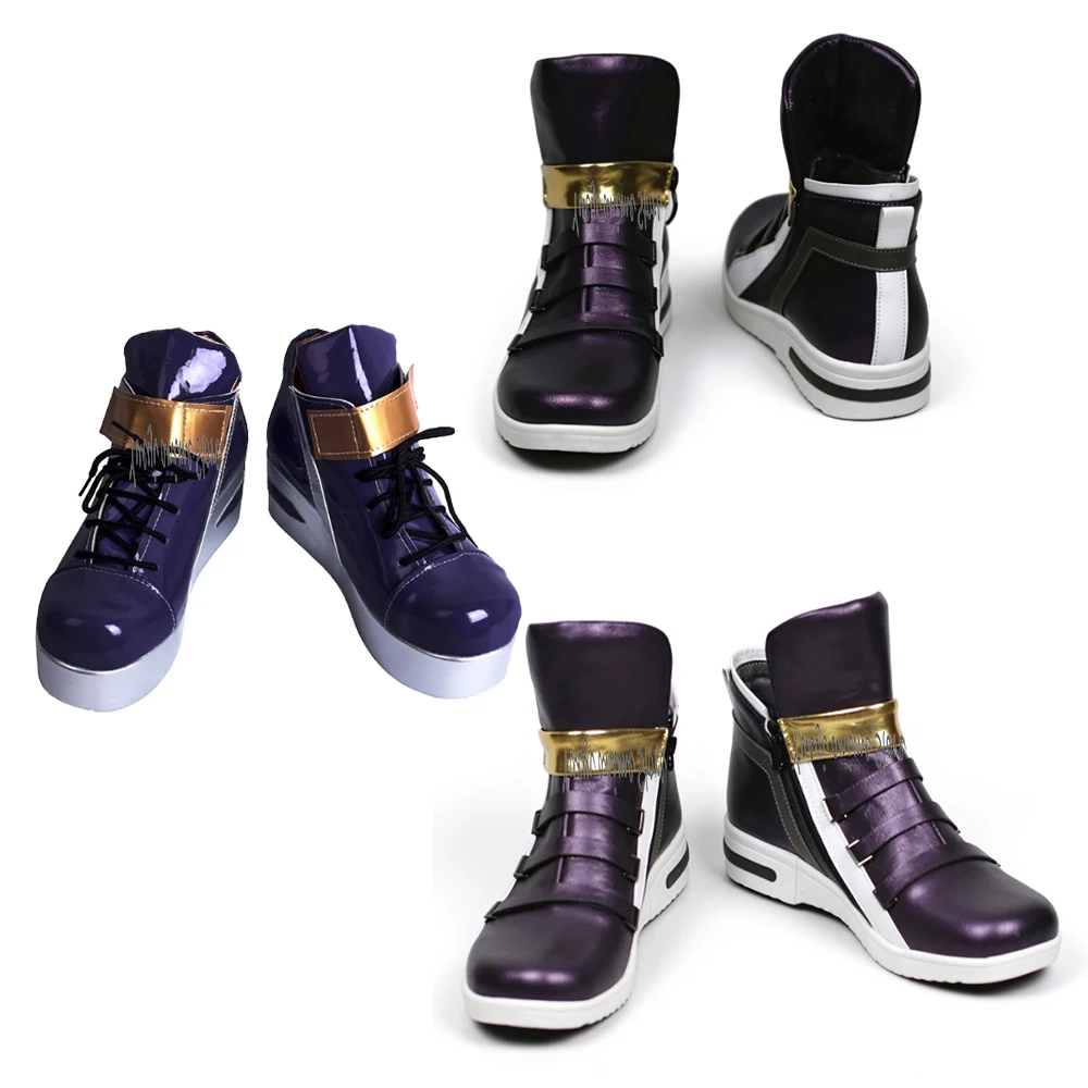 Unisex Akali Cosplay Shoes Boots for Halloween Carnival Party Costume Prop Custom Made