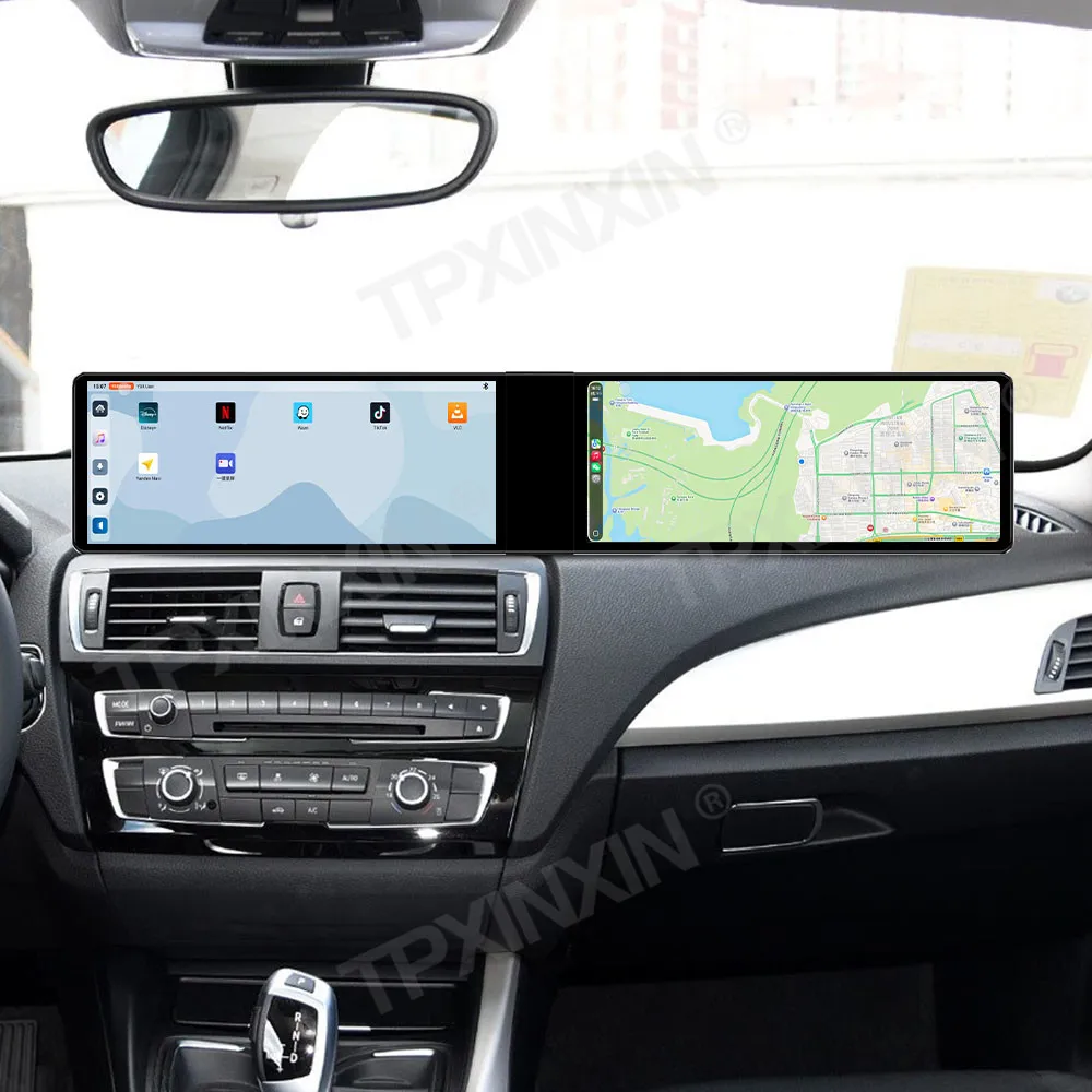 24.6 Inch Dual Screen For BMW 1 Series NBT 2013-2017 Car Radio Android Auto GPS Carplay Passenger Stereo Multimedia Player DSP