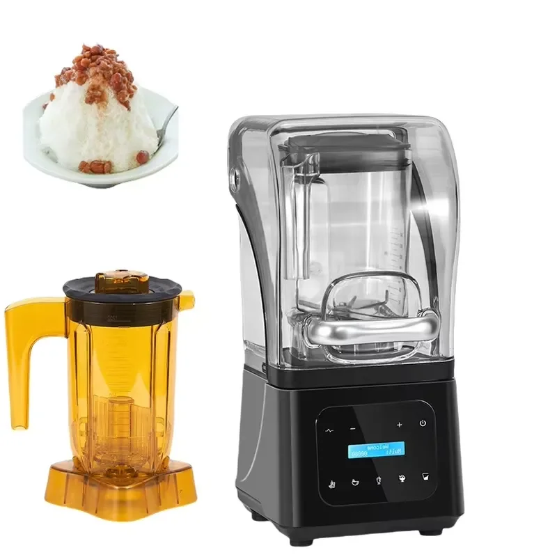2026 Quiet Commercial Blender Noise Reduction Milkshake Maker for Bar Fruit Juice Food Processor