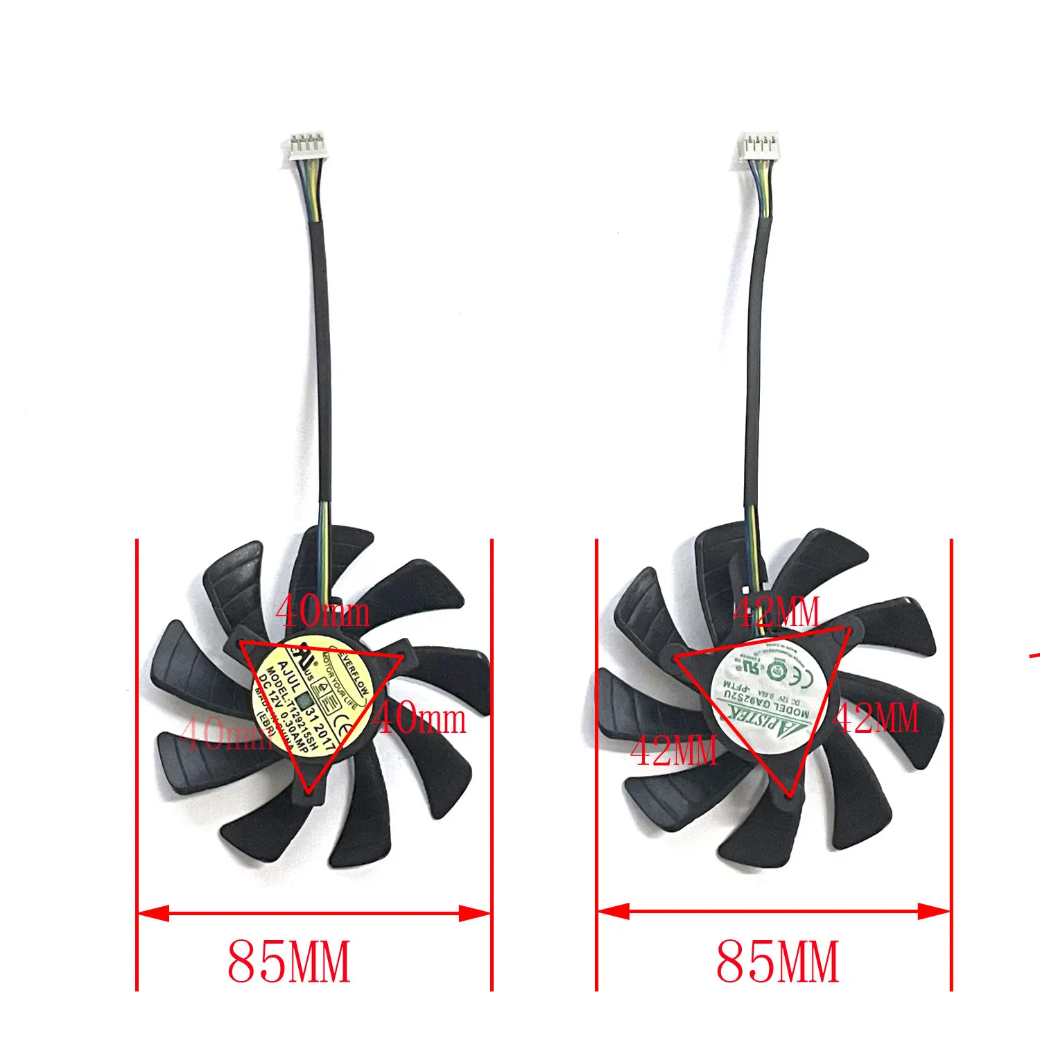 T129215SH GA92S2U 4PIN 85MM Heatsink Fan Replacement ZOTAC GTX 1060 960 950 GTX1060 3GB ITX Mini Graphics Card Tick Fan