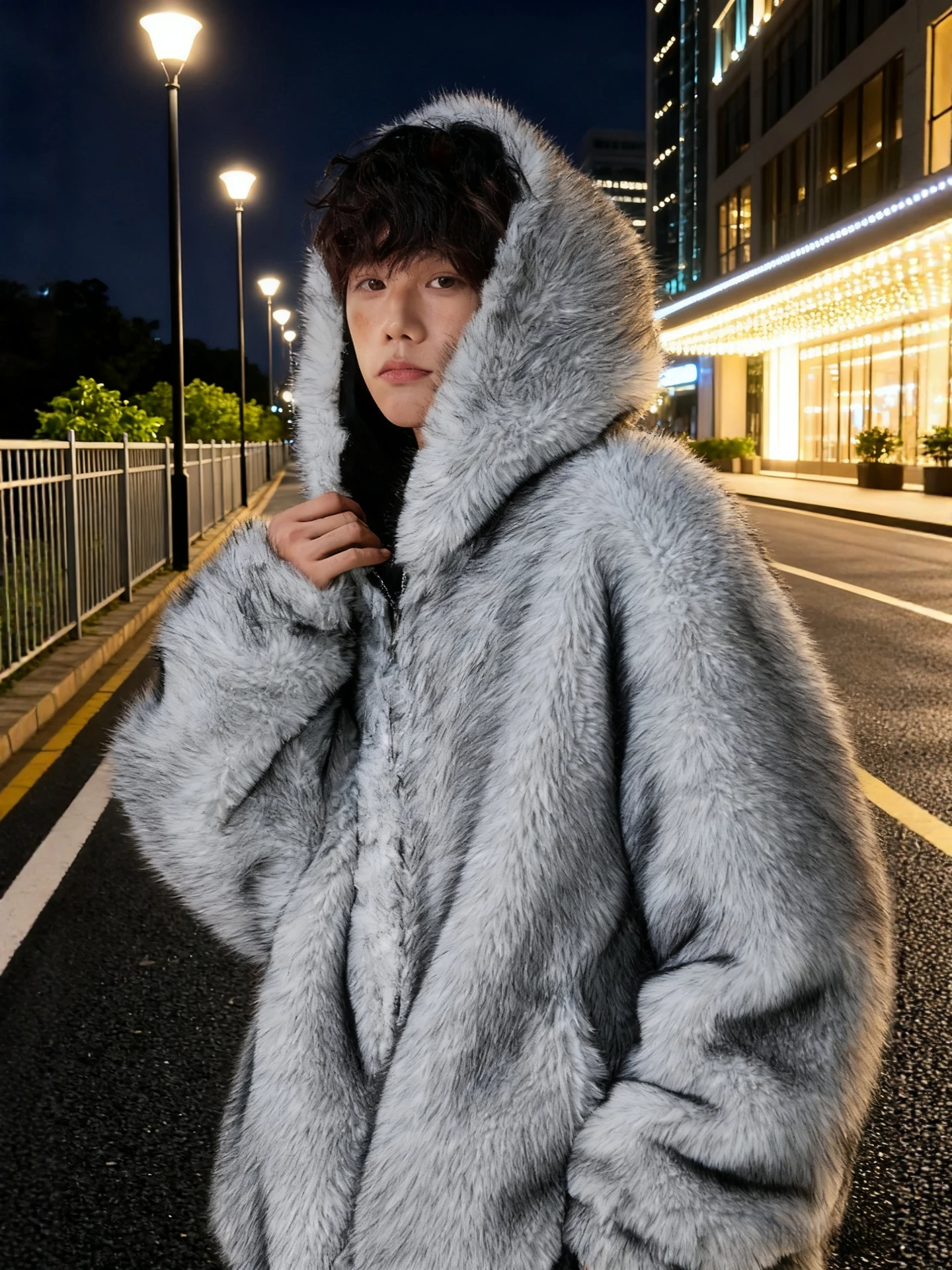 

Double-Sided Wear Mountain Eagle Cotton Jaet Men Women Winter Thiened High-End Sensation Mink Fur ort Coat Warmth