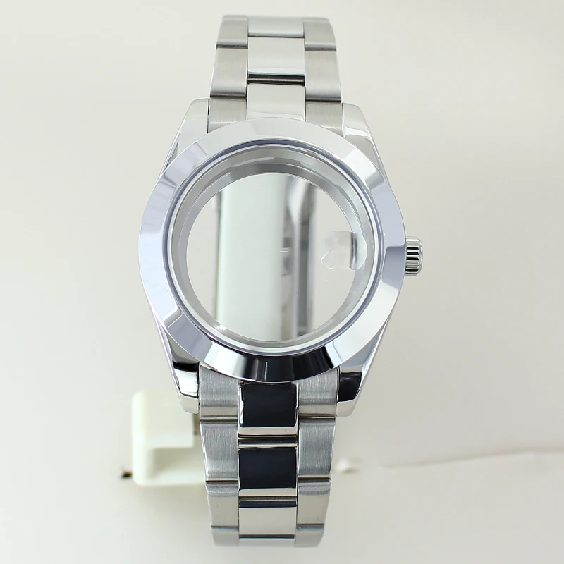 

36mm 39mm NH35 Bevel Edge Watch Case Bracelet Sapphire For Air King NH35 NH36 NH38/34 Miyota8215 28.5mm Dial Hot Sale Watch Part