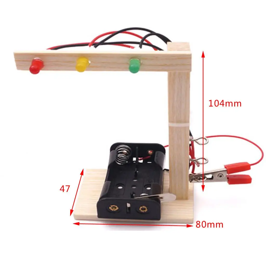 Kids Science Experiment DIY Traffic Light Assembly Educational Smart Toy